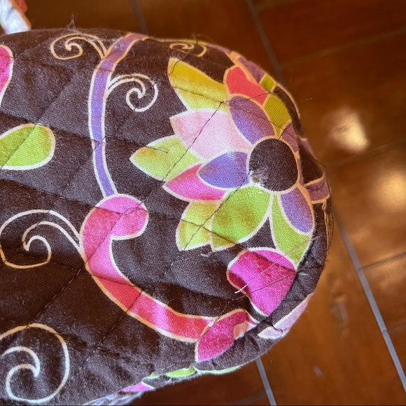 Vera Bradley Pink and Brown Tote - Picture 8 of 10